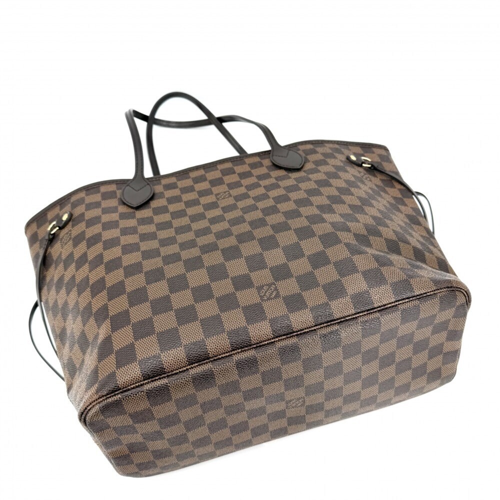 LOUIS VUITTON Brown Damier Canvas Neverfull MM Tote Bag - Picture 3 of 9